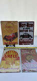 Set of Four Vintage Style SHELL Metal Automotive Signs - thumbnail 1 of 6