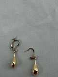 10K Gold Teardrop Dangle Earrings - thumbnail 7 of 9