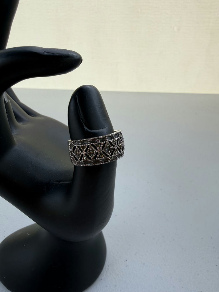 Sterling Silver Patterned Ring - image 5 of 12