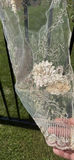 (20+) Set of Embroidered Sheer Fabric Panels with Floral Appliques - thumbnail 3 of 7