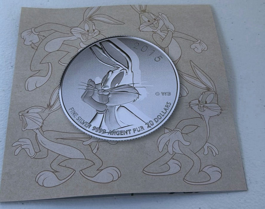 2015 Royal Canadian Mint Bugs Bunny Fine Silver $20 Coin - image 1 of 9