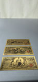 Set of (3) 24K Gold Plated Vintage Style U.S. Silver Certificate Notes - thumbnail 3 of 8