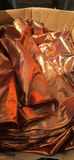 Box Lot Of Shiny Orange And Copper Color Table Cloths And Runners With Studio Specialties Holiday Garland Metallic Fabric Roll - thumbnail 6 of 11