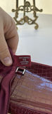 Lancôme Red Crocodile Style Embossed Tote Bag and Matching Clutch - thumbnail 7 of 12
