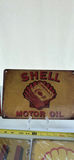 Set of (4) Vintage Style Shell Metal Advertising Signs - thumbnail 3 of 6