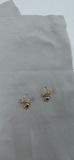 Pair of 10k Gold Bow and Heart Dangle Earrings - thumbnail 3 of 8