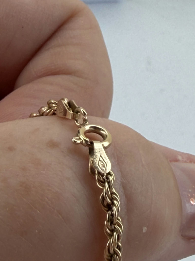 10K Gold Rope Chain Necklace - image 7 of 10