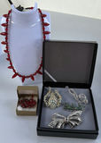 Assorted Costume Jewelry Necklace, Bracelet, and Brooches - thumbnail 1 of 7