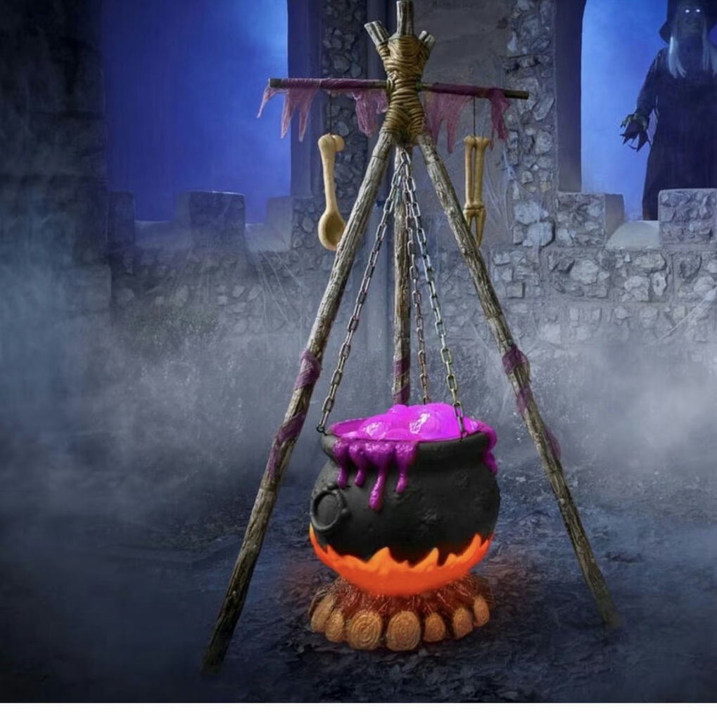 Home Accents Holiday 5 ft LED Bubbling Cauldron with Fire - image 1 of 8