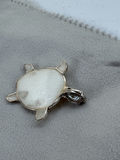 Sterling Silver Turtle Shaped Shell Pendant - thumbnail 4 of 9