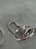 Pair of Sterling Silver Dolphin Hoop Earrings - thumbnail 5 of 10