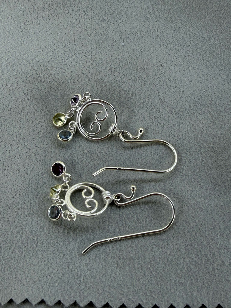 Pair of Genuine Stone Dangle Earrings - image 6 of 7