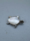 Sterling Silver Turtle Shaped Shell Pendant - thumbnail 1 of 9