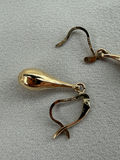 10K Gold Teardrop Dangle Earrings - thumbnail 5 of 9