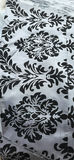 Lot Of (5) Black and Silver Patterned Table Cloths - thumbnail 1 of 5
