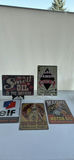 Set of (5) Vintage Style Metal Oil and Garage Signs - thumbnail 1 of 4