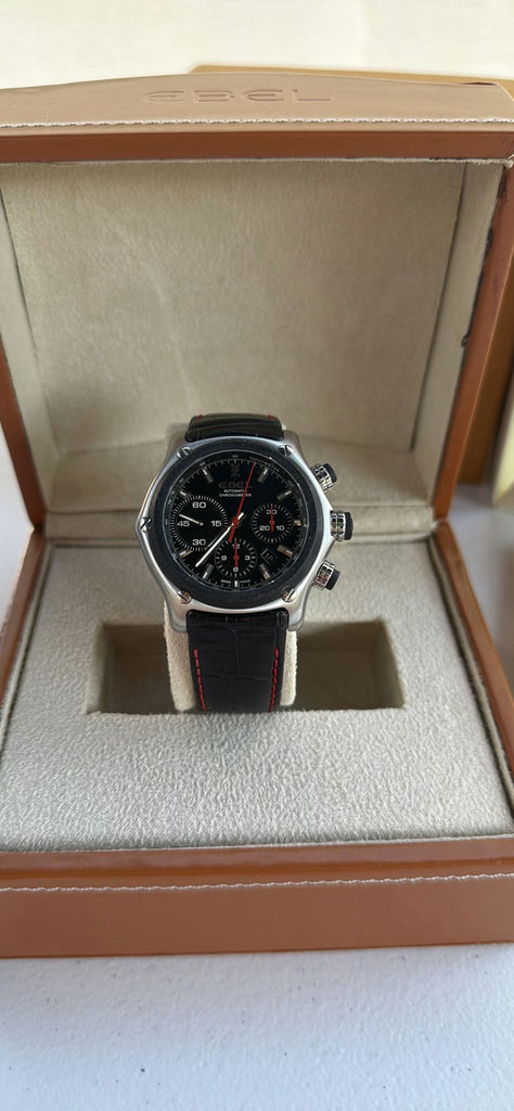 Ebel Chronograph Watch with Box and Booklet