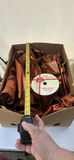 Box Lot Of Shiny Orange And Copper Color Table Cloths And Runners With Studio Specialties Holiday Garland Metallic Fabric Roll - thumbnail 2 of 11