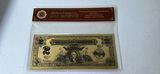 Gold-Plated United States Two Dollar Banknote with Certificate of Authenticity - thumbnail 1 of 8