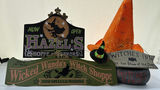 Halloween Witch-Themed Decor Signs and Figurines LOT - thumbnail 4 of 9
