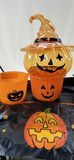 Halloween Pumpkin Buckets and Decorative Metal Pail - thumbnail 3 of 6