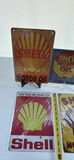 (4) Vintage Style - Shell Motor Oil Metal Signs Set - thumbnail 2 of 4