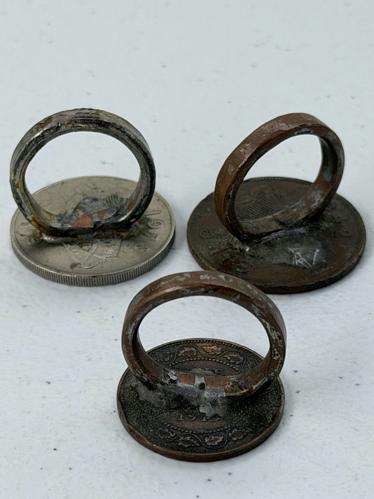 Three Vintage Style Coin Rings - image 10 of 11