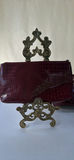Lancôme Red Crocodile Style Embossed Tote Bag and Matching Clutch - thumbnail 10 of 12