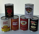 (5) Vintage Style Shell and Roy Smith Cams Motor Oil Tin Containers - thumbnail 1 of 5