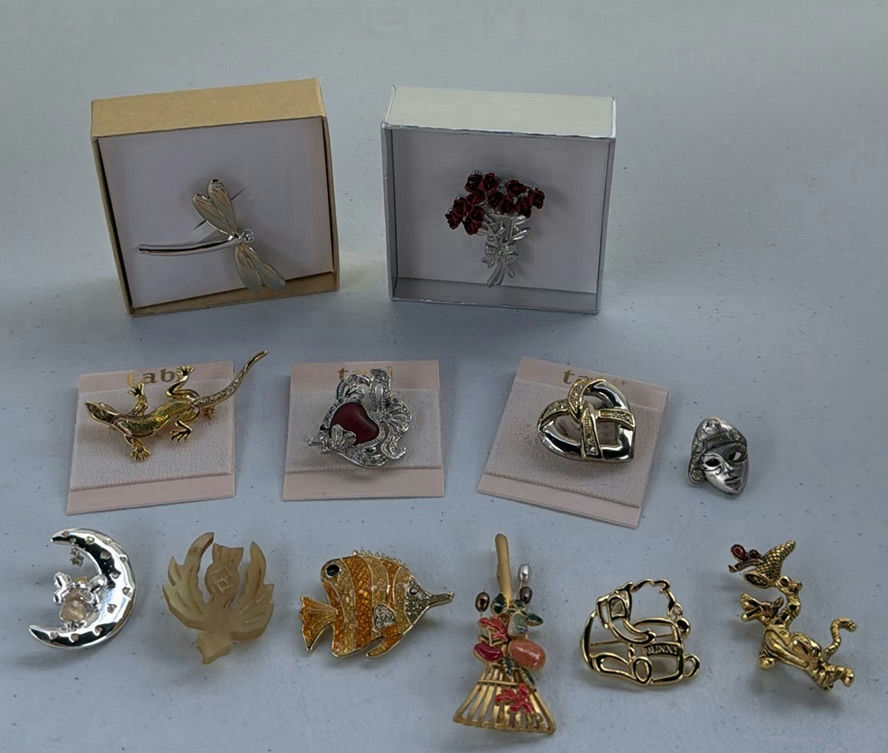 Collection of Assorted Decorative Brooches and Pins - image 1 of 4