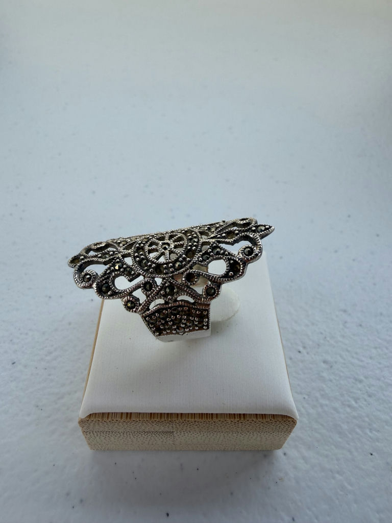 Ornate Sterling Silver Filigree Ring - image 5 of 12