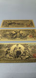 Set of (3) 24K Gold Plated Vintage Style U.S. Silver Certificate Notes - thumbnail 8 of 8