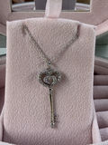 Sterling Silver Heart Key Pendant Necklace - thumbnail 14 of 17