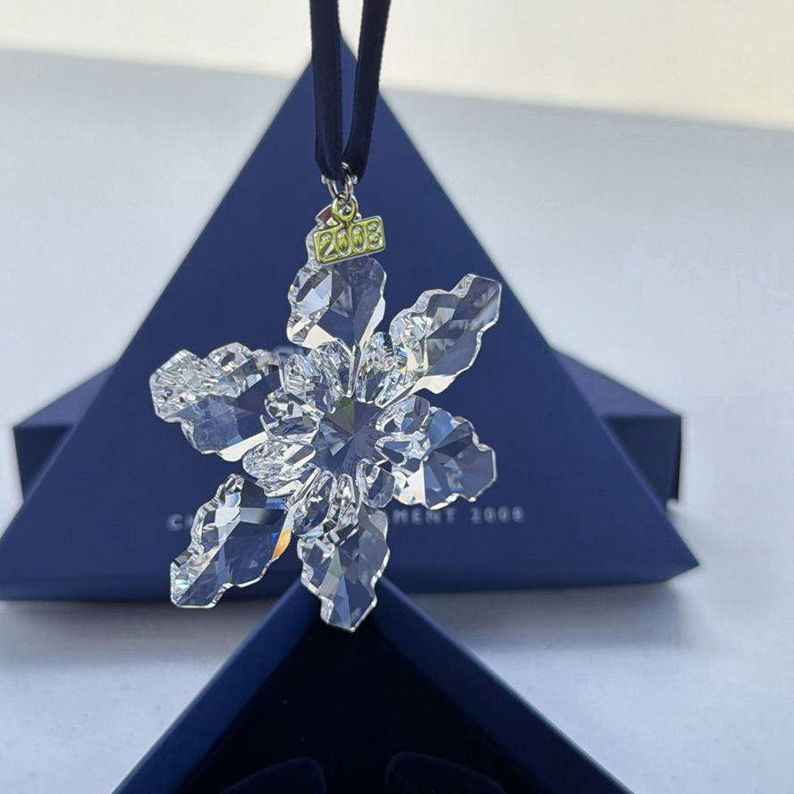 Swarovski Christmas Ornament 2008 Crystal Snowflake with Box and Certificate - image 3 of 14