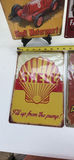 Set of Four Vintage Style SHELL Metal Automotive Signs - thumbnail 4 of 6