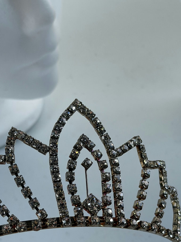 Rhinestone Tiara and Necklace Set - image 10 of 11