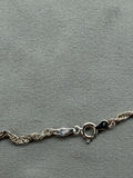 Sterling Silver Chain Anklet and Adjustable Ring - thumbnail 9 of 10