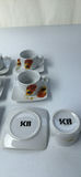 Set of Six Floral Espresso Cups and Saucers - thumbnail 5 of 5