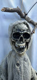 Halloween Skeleton Hanging Decoration and Pumpkin Scarecrow Figure - thumbnail 1 of 7
