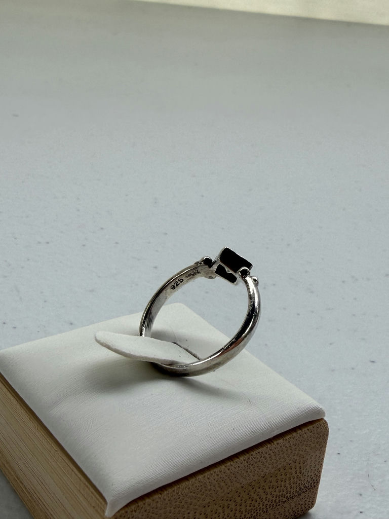 Sterling Silver Ring with Square Stone - image 4 of 9