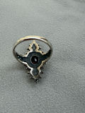 Sterling Silver Ring with Red Oval Stone - thumbnail 10 of 12