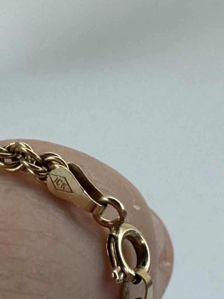 10K Gold Rope Chain Necklace - image 6 of 10