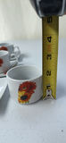 Set of Six Floral Espresso Cups and Saucers - thumbnail 4 of 5