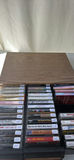 Vintage Woodgrain Cassette Tape Storage Rack with Assorted Cassette Tapes - thumbnail 3 of 12