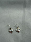 Pair of Sterling 925 Silver Mother of Pearl Dangle Earrings - thumbnail 7 of 8