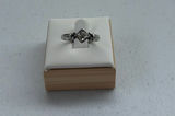 Sterling Silver Ring with Square Stone - thumbnail 1 of 9