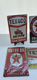 Set of (4) Vintage Style Texaco Metal Advertising Signs - thumbnail 4 of 5