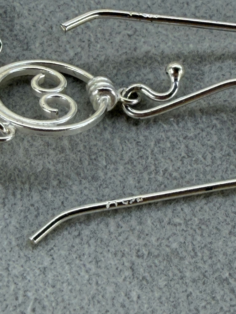 Pair of Genuine Stone Dangle Earrings - image 5 of 7