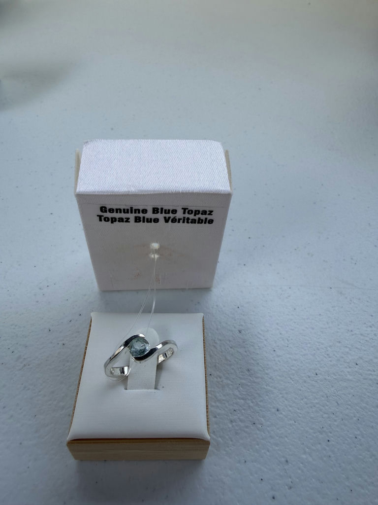 Sterling Silver Blue Topaz Ring - image 3 of 11