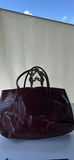 Lancôme Red Crocodile Style Embossed Tote Bag and Matching Clutch - thumbnail 2 of 12